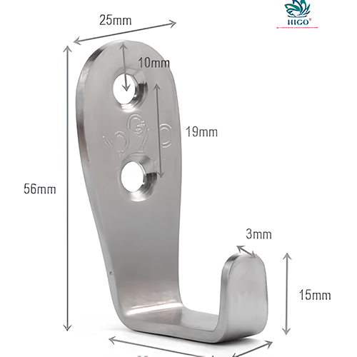 Móc treo vách ngăn vệ sinh inox 304 mẫu 1